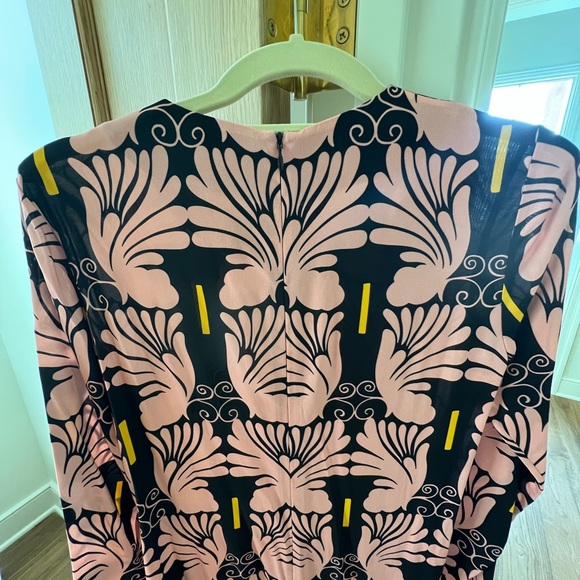 La Double J long sleeve swing dress in Ali Rosa Sable, xsmall - Picture 6 of 11